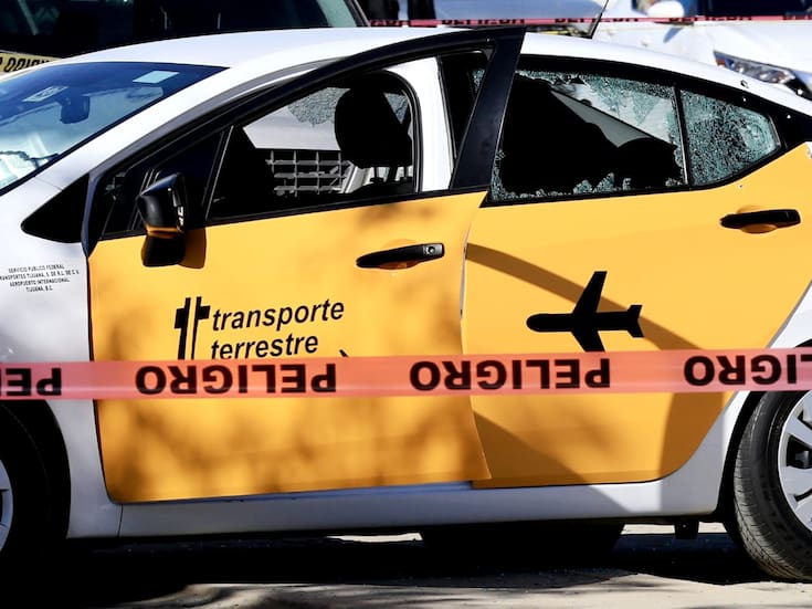 Atacan a balazos taxi del Aeropuerto Internacional de Tijuana