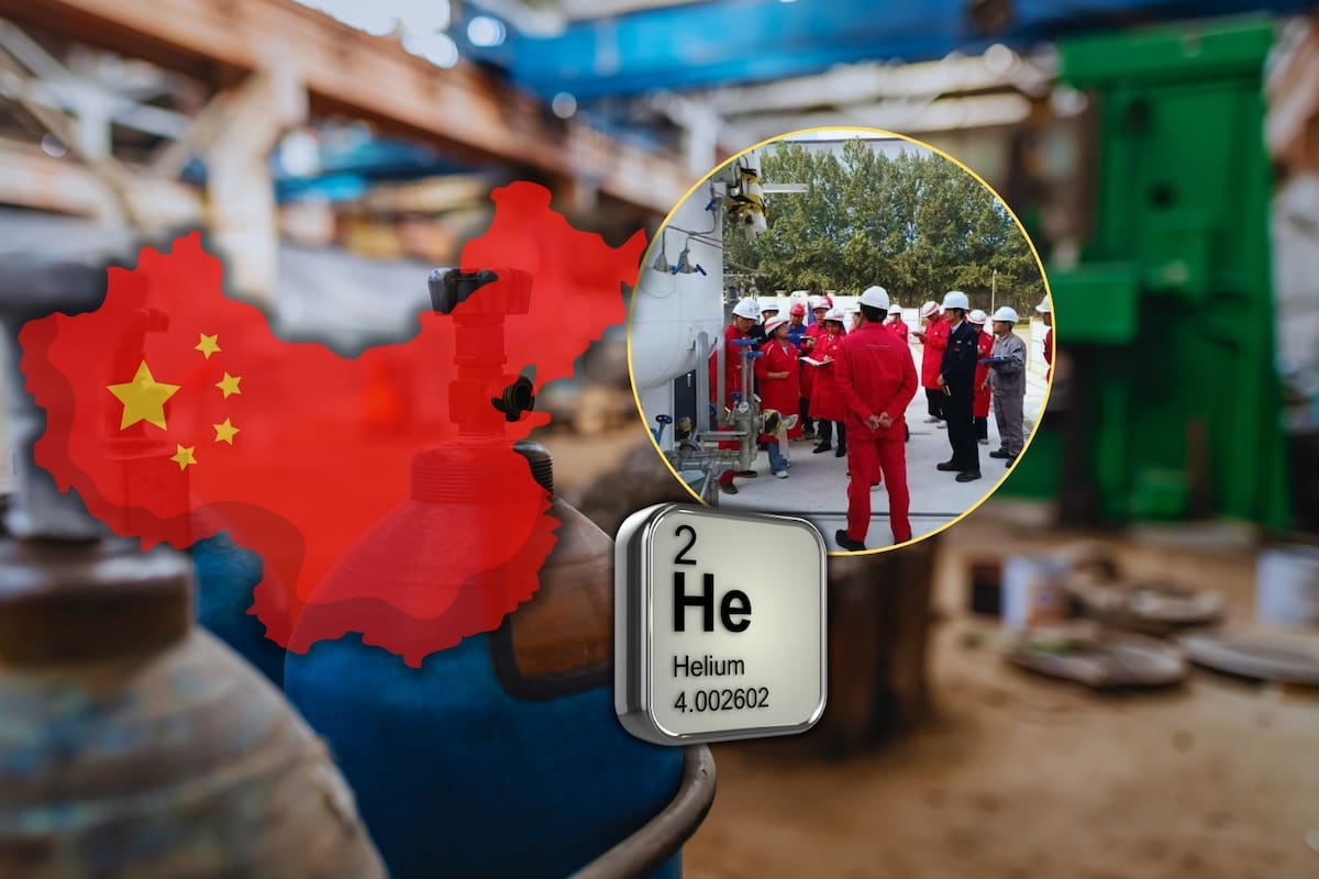 China logró desarrollar un dispositivo tecnológico para producir helio con 99.99% de pureza directamente del gas natural