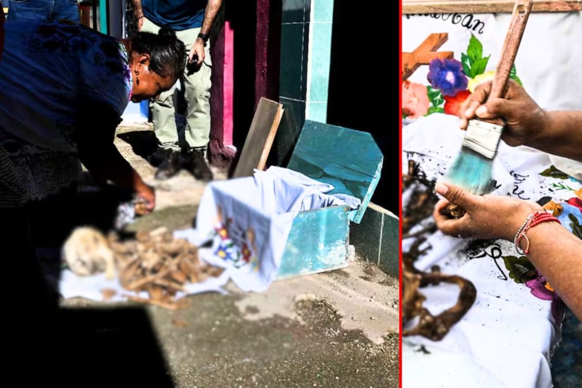 Pomuch, el pueblo de Campeche donde limpiar los huesos de los difuntos para el Día de Muertos es una tradición de amor y respeto