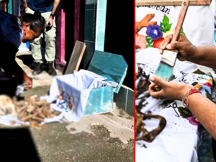 Pomuch, el pueblo de Campeche donde limpiar los huesos de los difuntos para el Día de Muertos es una tradición de amor y respeto