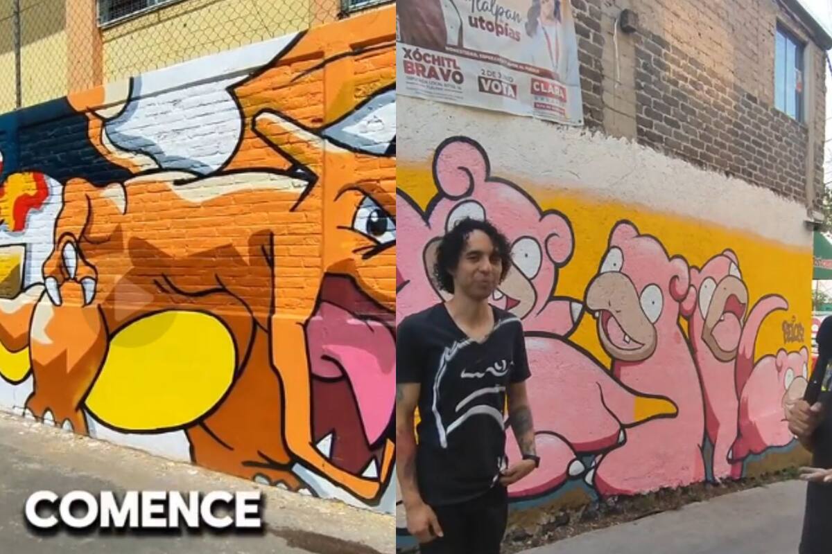 “Animuros”: Este TikToker tiene la idea de pintar a sus personajes favoritos en los muros