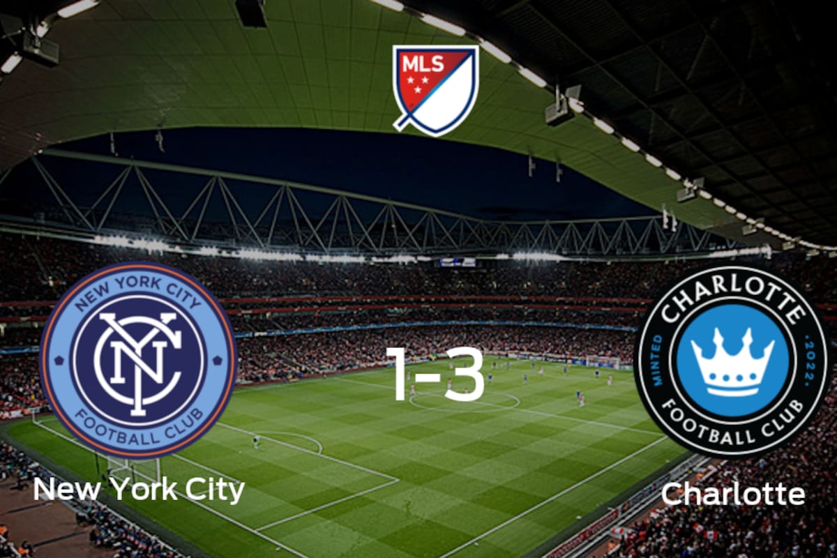 Charlotte FC consigue los tres puntos después de derrotar 3-1 a New York City