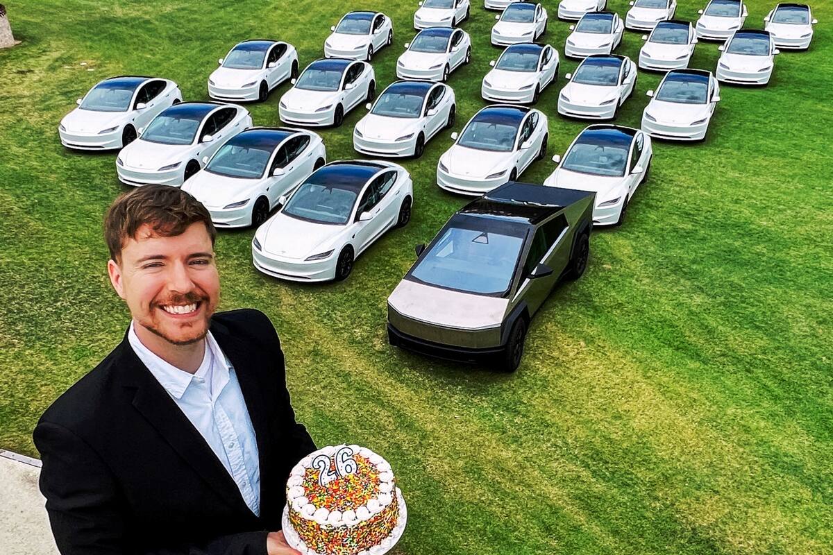 ¡Participa en el sorteo de MrBeast y gana un Tesla! ¿Ya etiquetaste a tus amigos?