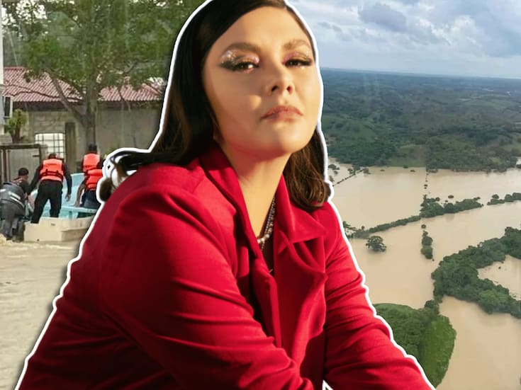 Yuridia apoya víctimas de inundaciones en Veracruz por depresión tropical