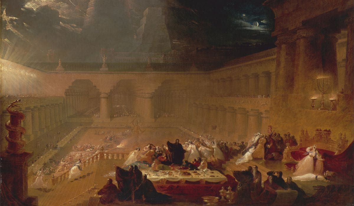 “El festín de Belsasar” — John Martin (1821)