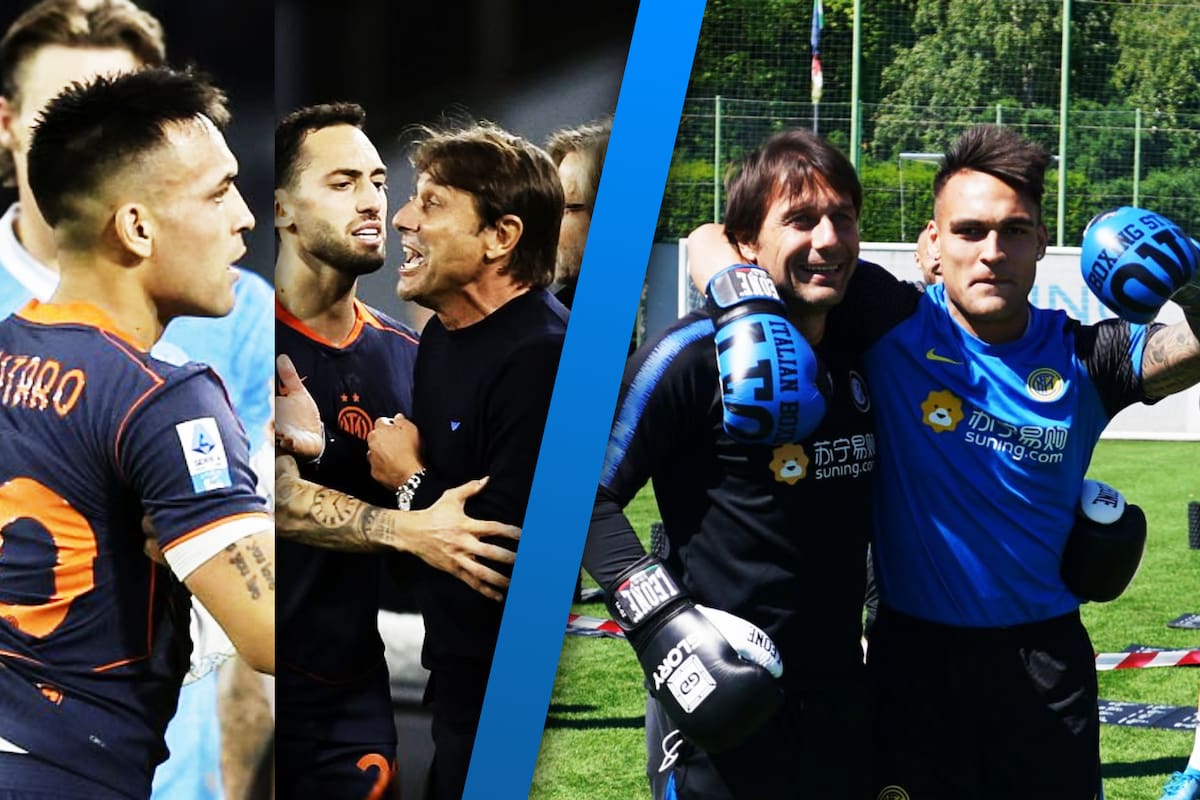 VÍDEO: La vez que Lautaro Martínez y Antonio Conte boxearon en un entrenamiento del Inter