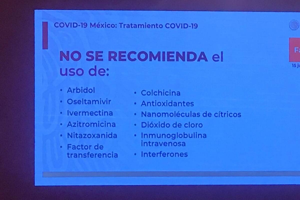 Llama Salud a no automedicarse y presenta lista de medicamentos no recomendados contra Covid-19