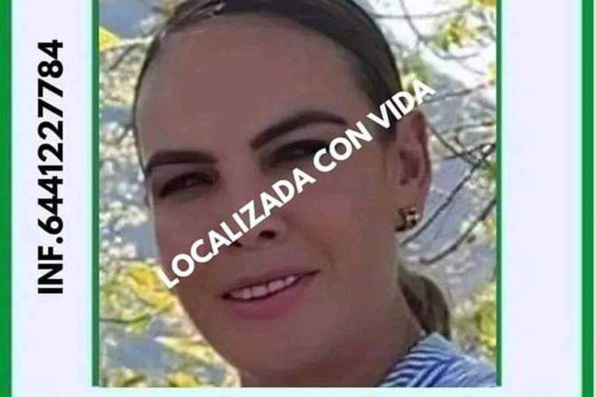 Localizan sana y salva a Gladys Vega tras 8 días privada de la libertad