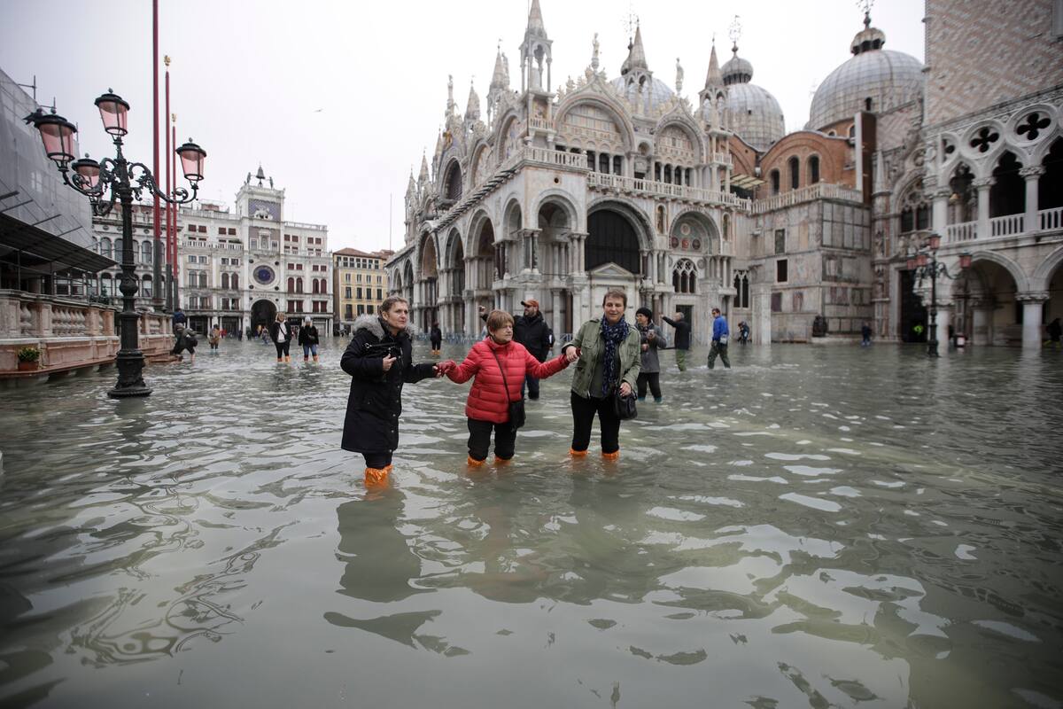 Venecia en alerta por nueva marea alta
