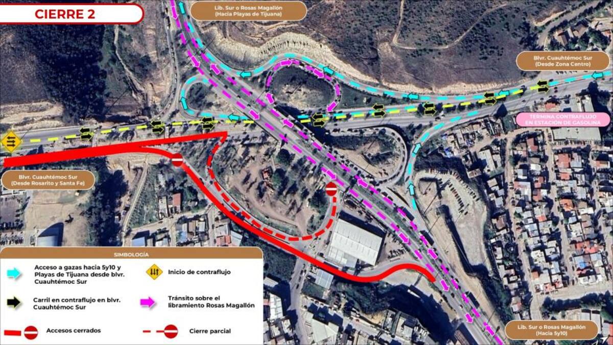 En un segundo cierre, el carril a contraflujo se mantendrá habilitado mientras que la circulación principal en el sentido Santa Fe-Zona Centro sobre el bulevar Cuauhtémoc quedará restringido.