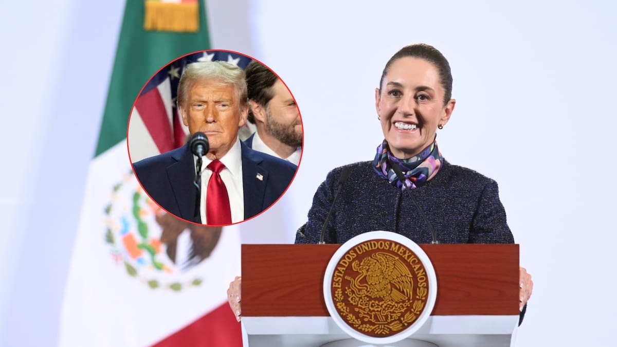 Sheinbaum y Trump no hablaron en llamada sobre amenaza de imposición de un arancel de 25% a México. Foto: Especial (Presidencia/AP)