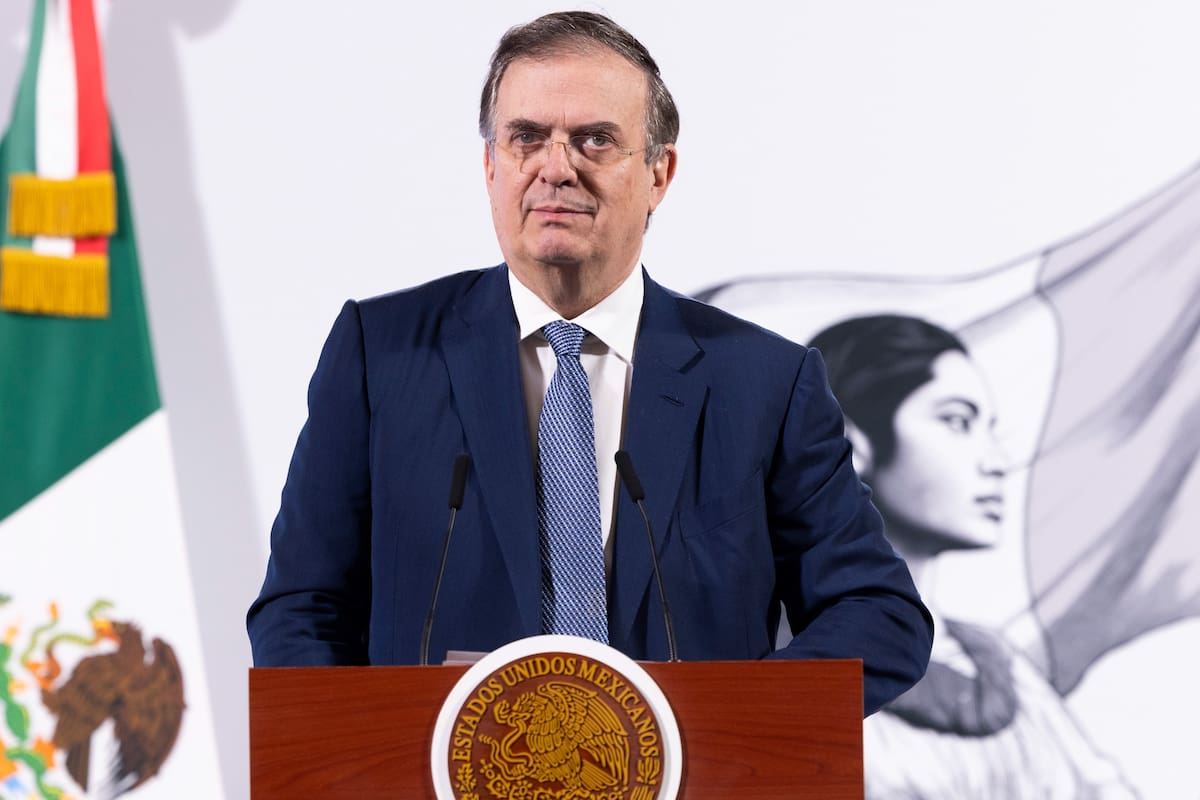 Marcelo Ebrard, el secretario de Economía, presenta inversión de Amazon en México. | Crédito: Presidencia