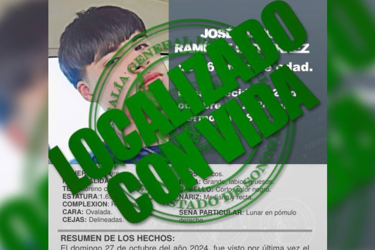 Localizan a horas de Navidad a menor reportado como desaparecido tras detención en Hermosillo