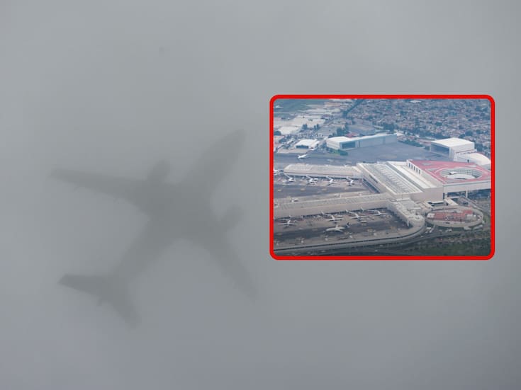 Ante mala visibilidad por neblina, el AICM suspende aterrizajes; banco de niebla también afecta vialidades cercanas