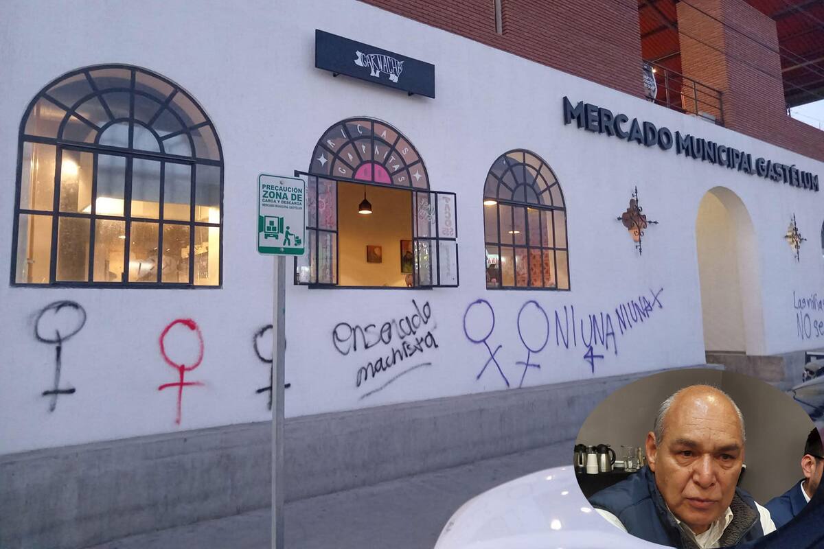 Vandalizan 10 comercios en la marcha 8M