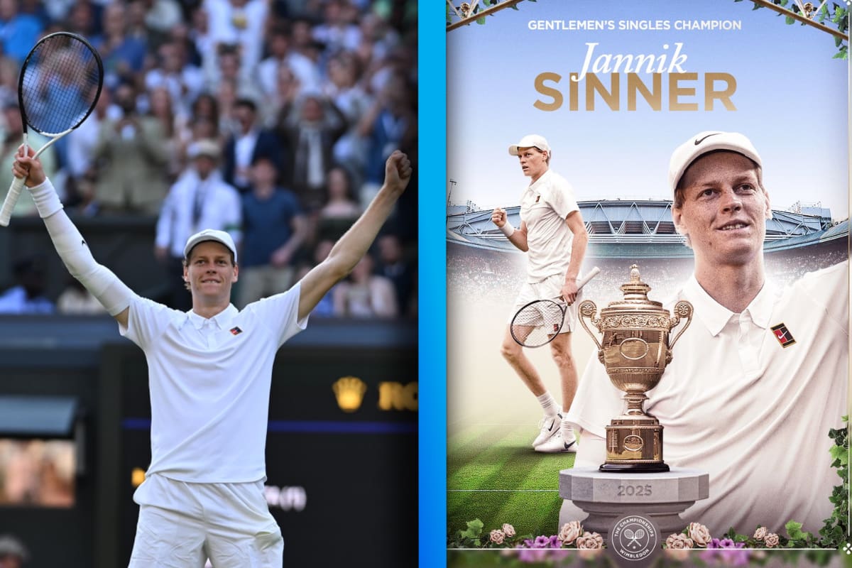 Jannik Sinner derrota a Carlos Alcaraz y se proclama en campeón de Wimbledon 2025