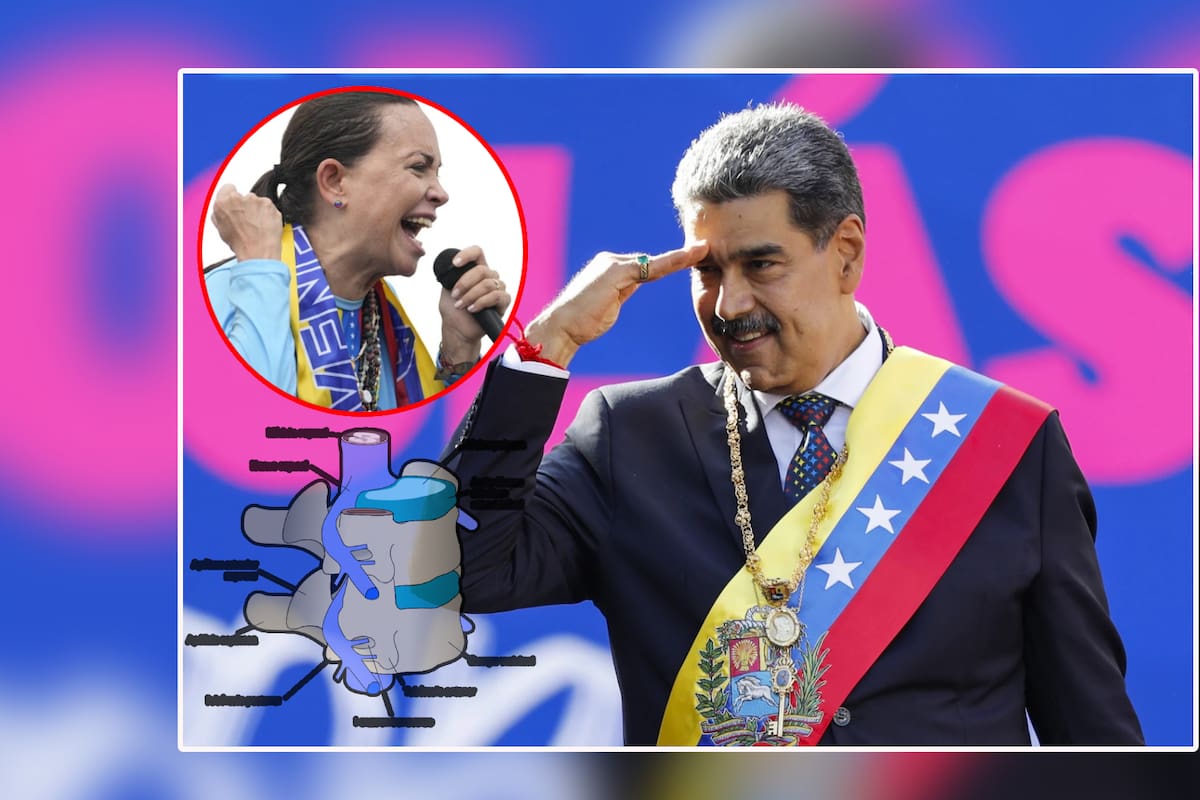 Nicolás Maduro se burla de la fractura de vértebra de María Corina tras huir de Venezuela: “Lo que tiene roto es el cerebro”