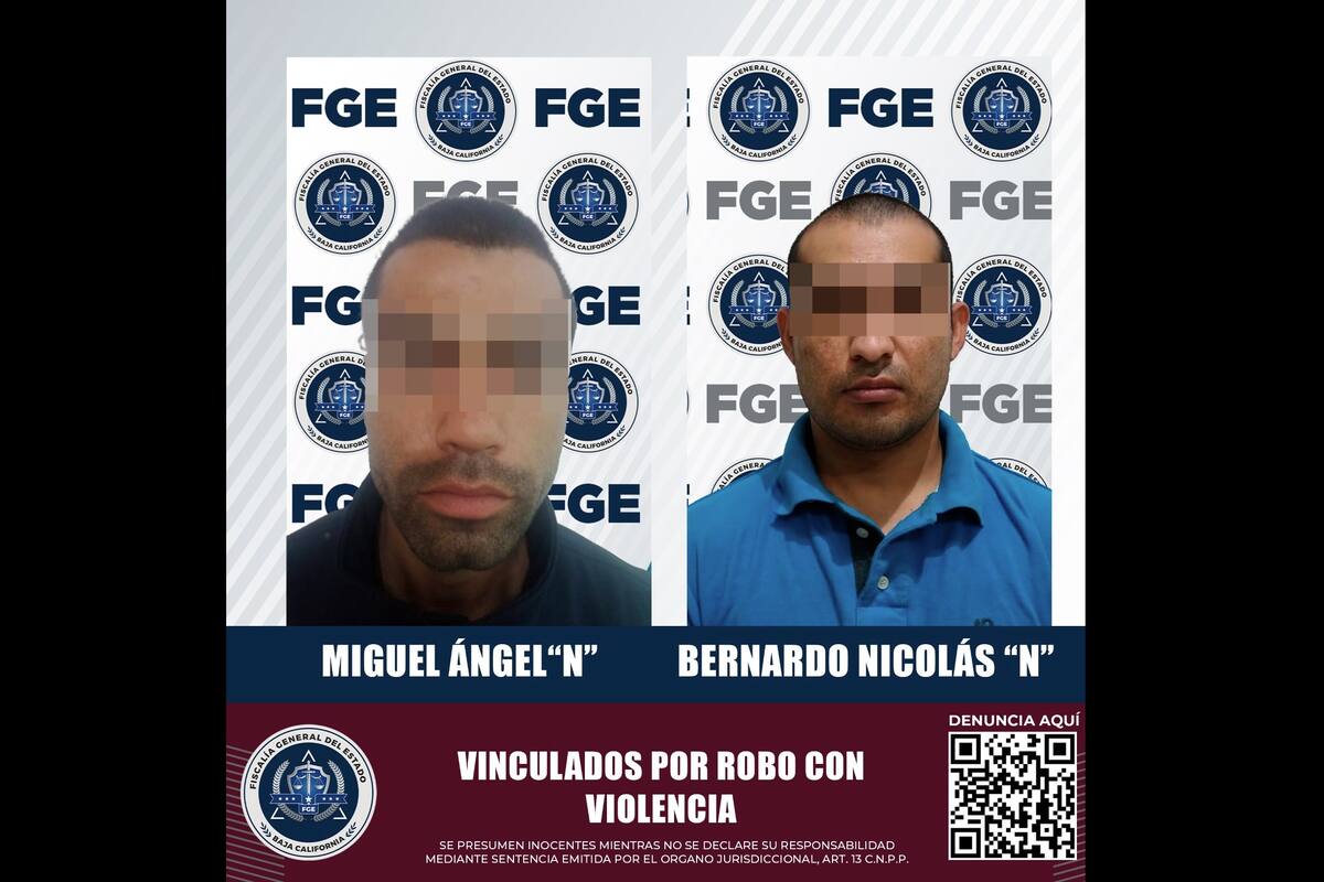 Vinculan a proceso a dos hombres por robo con violencia