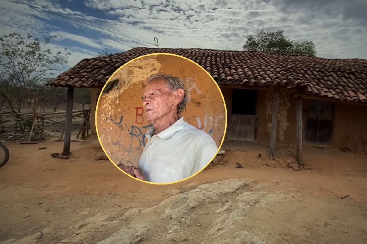 Un hombre de 80 años vive solo en una casa de adobe de 105 años que construyó su padre, sin agua, con una estufa de leña y totalmente alejado de la modernidad, pero sin carencias y con lo que él considera suficiente para vivir bien y saludable