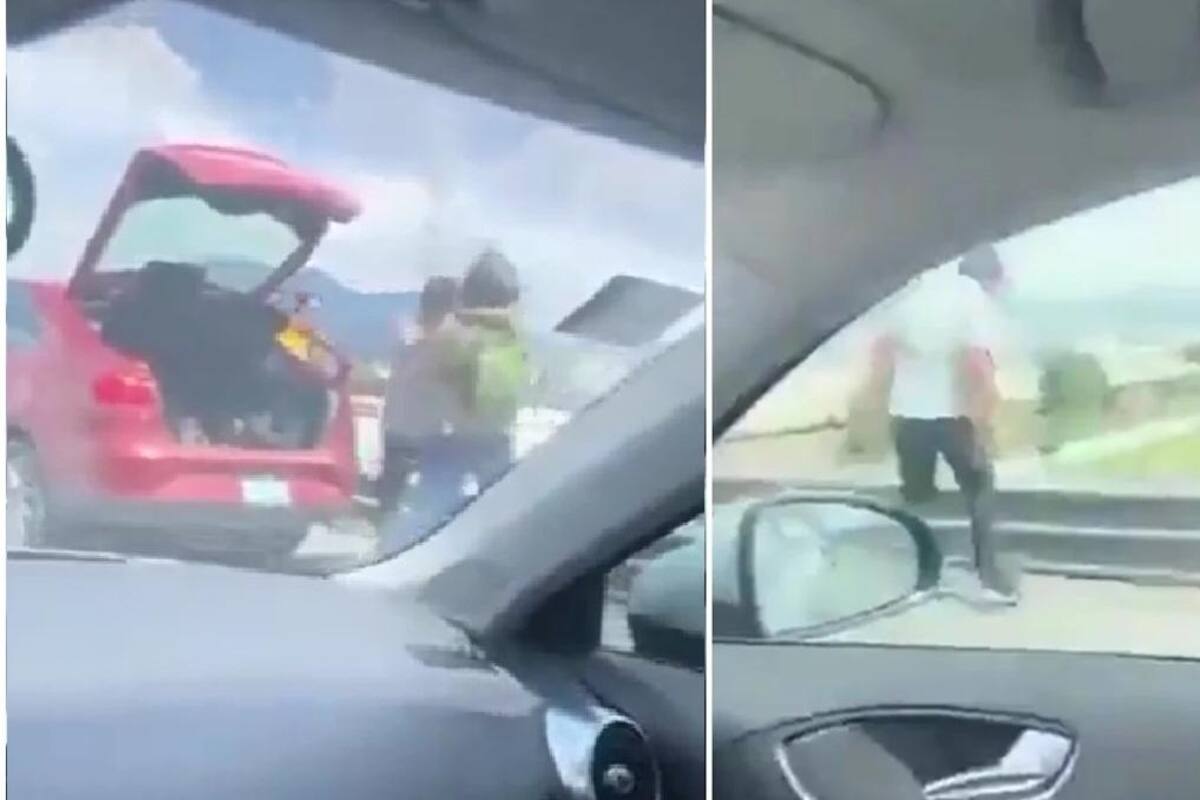 VIDEO: Avienta desde puente a repartidor con empujón durante pelea y huye en Cuautitlán Izcalli