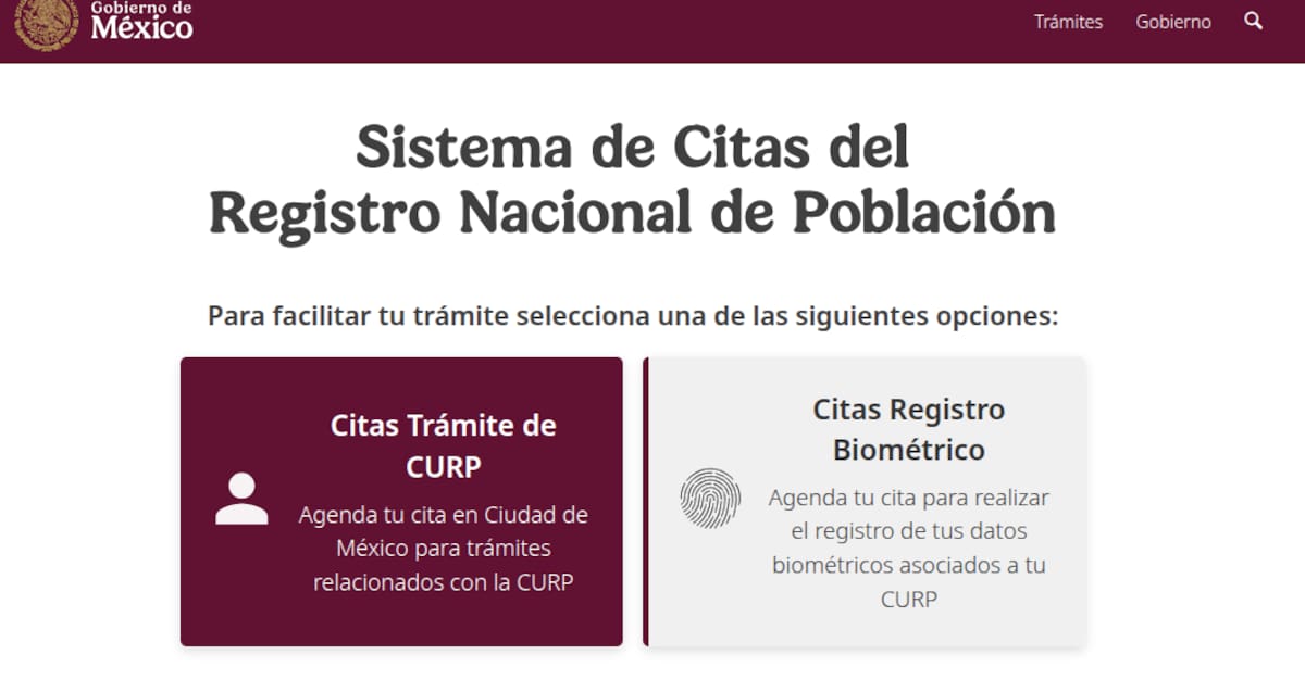 La cita únicamente se puede agendar a través del portal oficial de Renapo | https://citas.renapo.gob.mx/