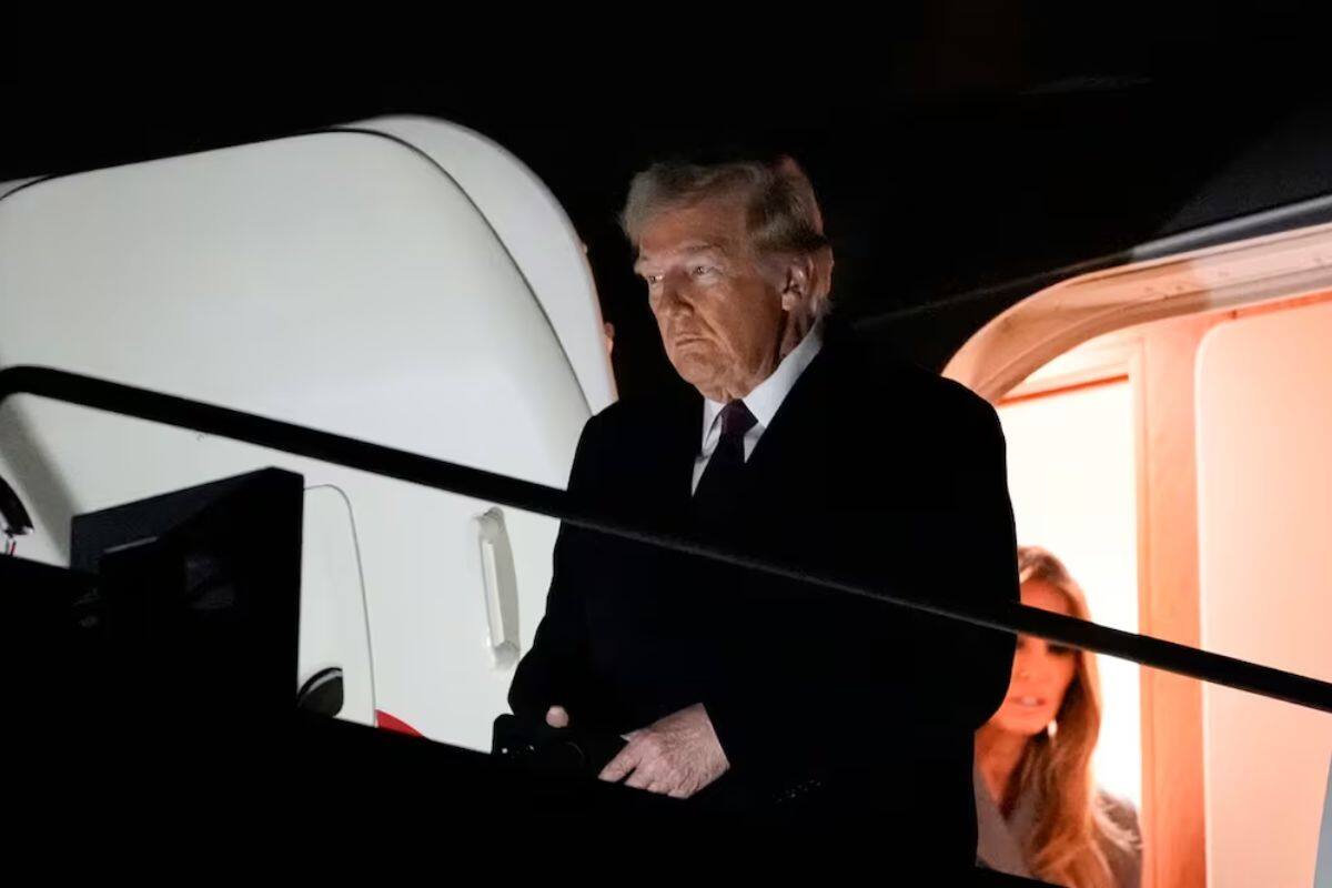 Donald Trump llegó a Washington D.C. para preparar su toma de posesión como el 47º presidente de los Estados Unidos. Foto: AP