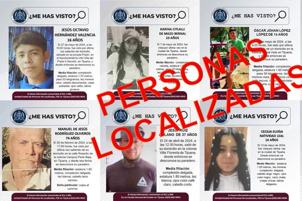 FGE localiza a ocho personas reportadas como desaparecidas