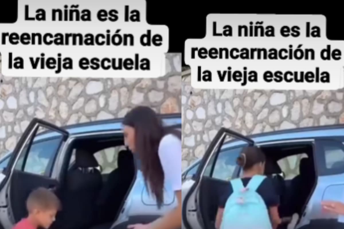 “Lo obliga a subirse al carro”: Niña se harta de los berrinches de su hermano de camino a la escuela