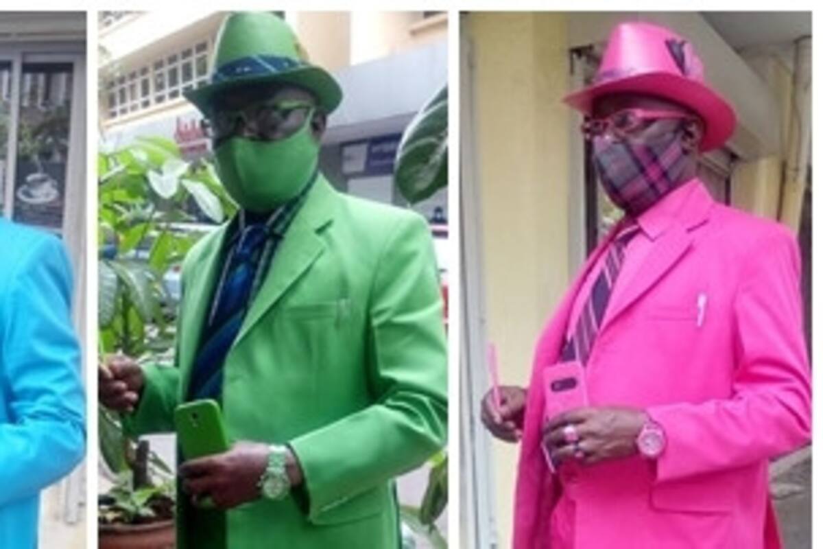 El hombre con el mejor estilo para vestirse en África, ni la pandemia lo detiene