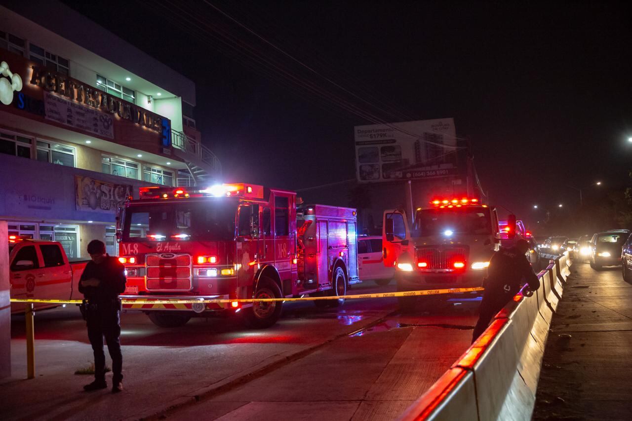 La escena quedó asegurada para las investigaciones correspondientes. Foto: Border Zoom