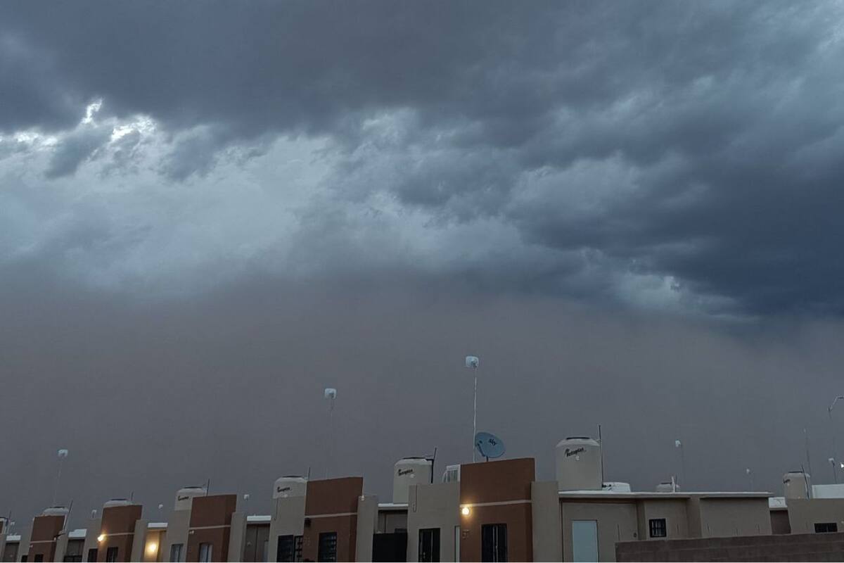 Aviso meteorológico: Tormenta de arena se aproxima al noreste de Sonora