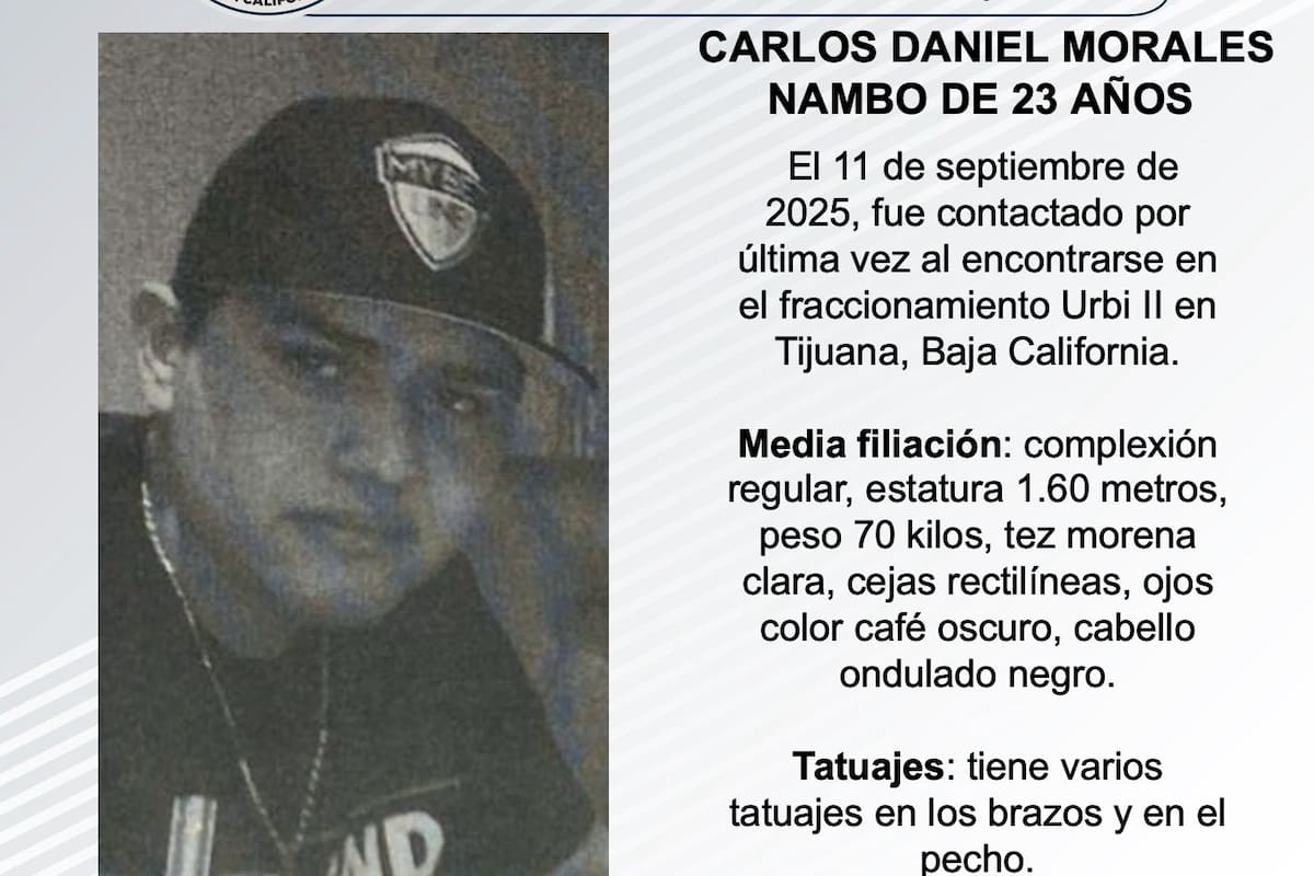 Se busca a Carlos Daniel Morales Nambo de 23 años