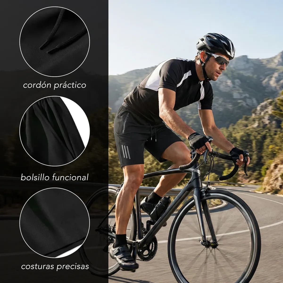 4 shorts deportivos para hombre de la marca Yoknetig | Mercado Libre