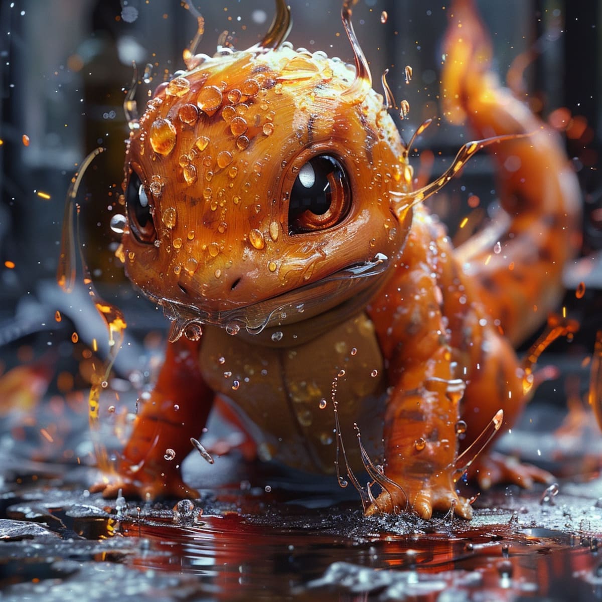 Mira lo que hizo la Inteligencia Artificial de Midjourney: un Charmander de Pokémon en la vida real.