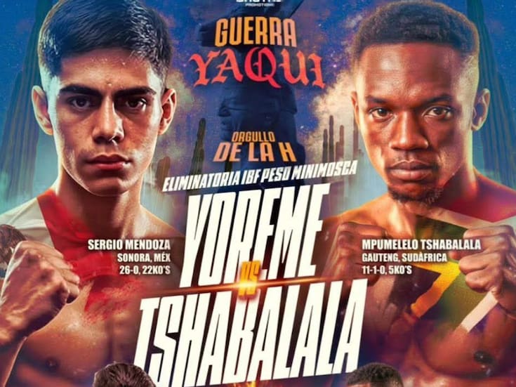 Sergio ‘Yoreme’ Mendoza peleará en Hermosillo ante el sudafricano Tshabalala en pelea de eliminatoria FIB
