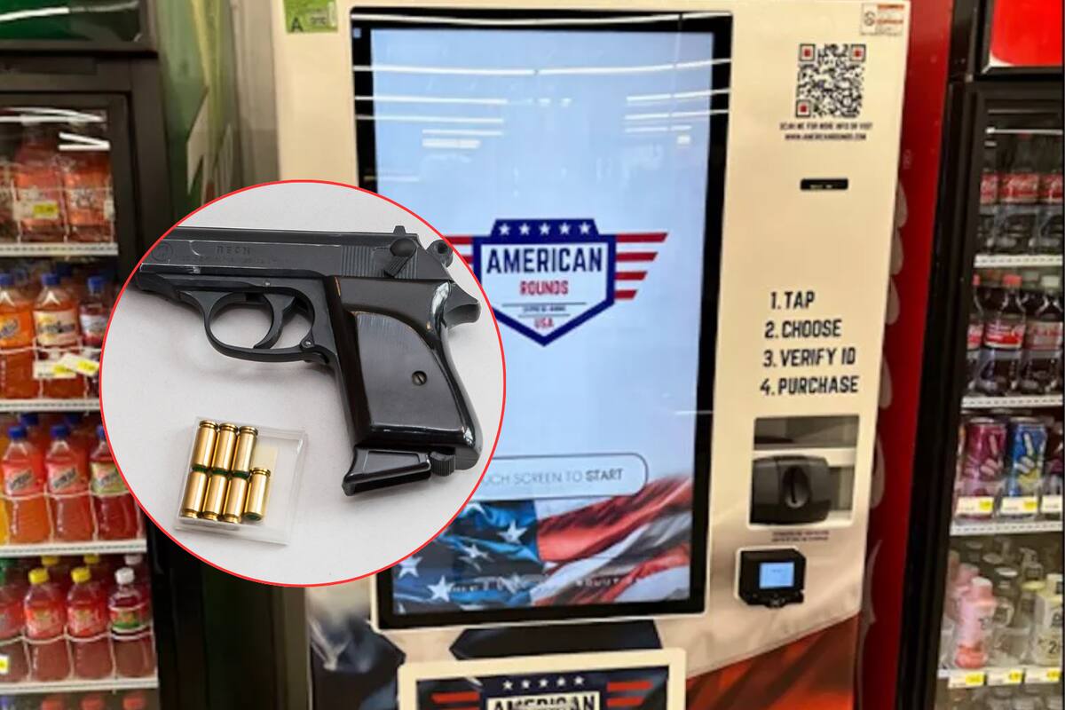 Instalan máquinas expendedoras de municiones en supermercados de EU, ¿cualquiera podrá adquirirlas?