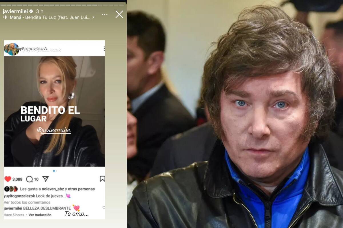 Javier Milei y la conductora de TV “Yuyito” González hacen oficial su relación