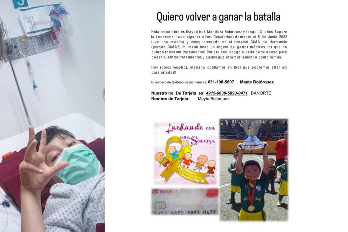 Brayan venció el cáncer y tocó la campana, pero tuvo fuerte recaída; necesita apoyo de la comunidad
