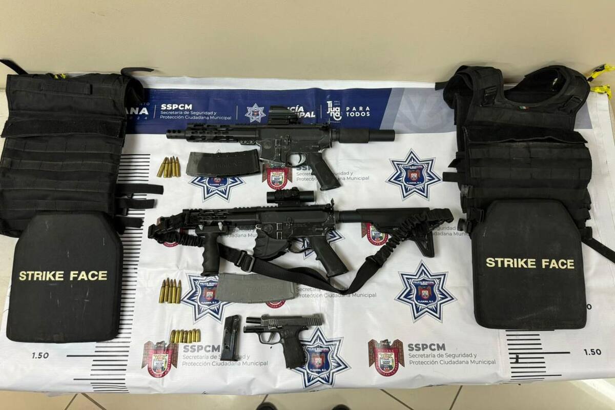Corporaciones repelen ataque y capturan a dos encapuchados armados en Tijuana