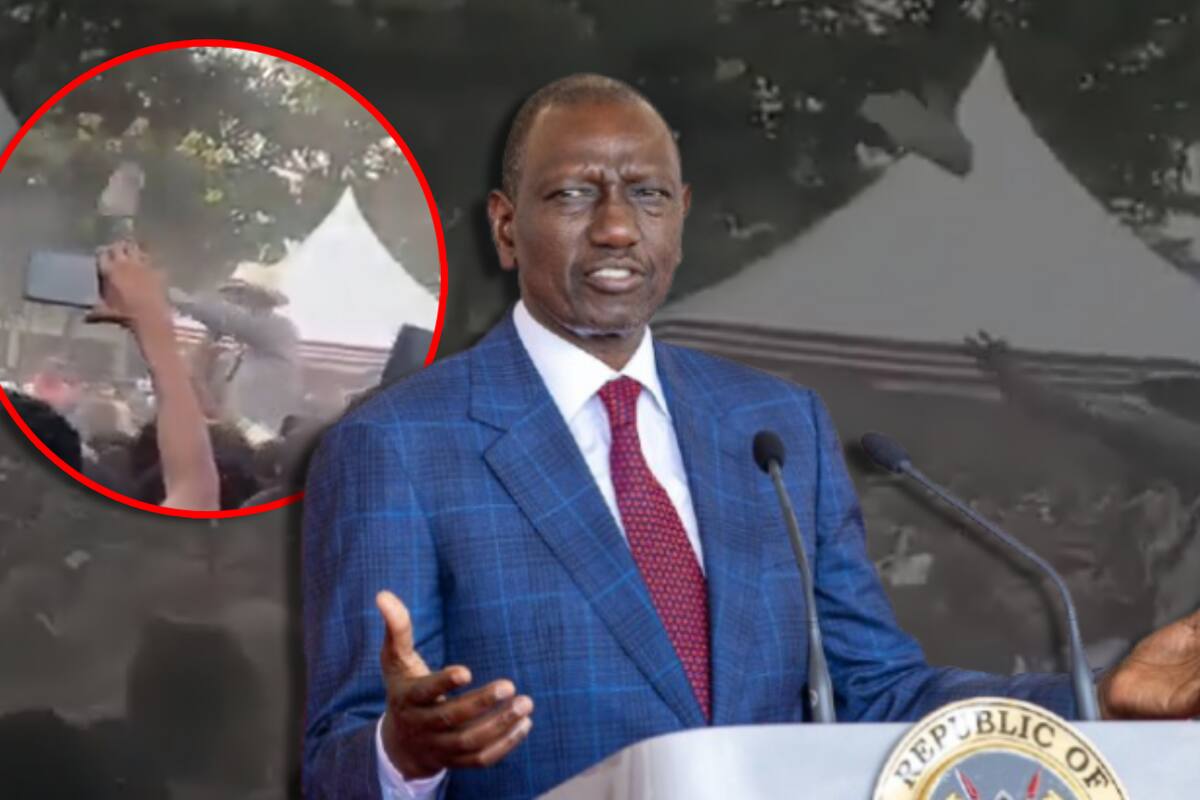 VIDEO: Presidente de Kenia recibe zapatazo en pleno mitin y termina en la detención de tres personas