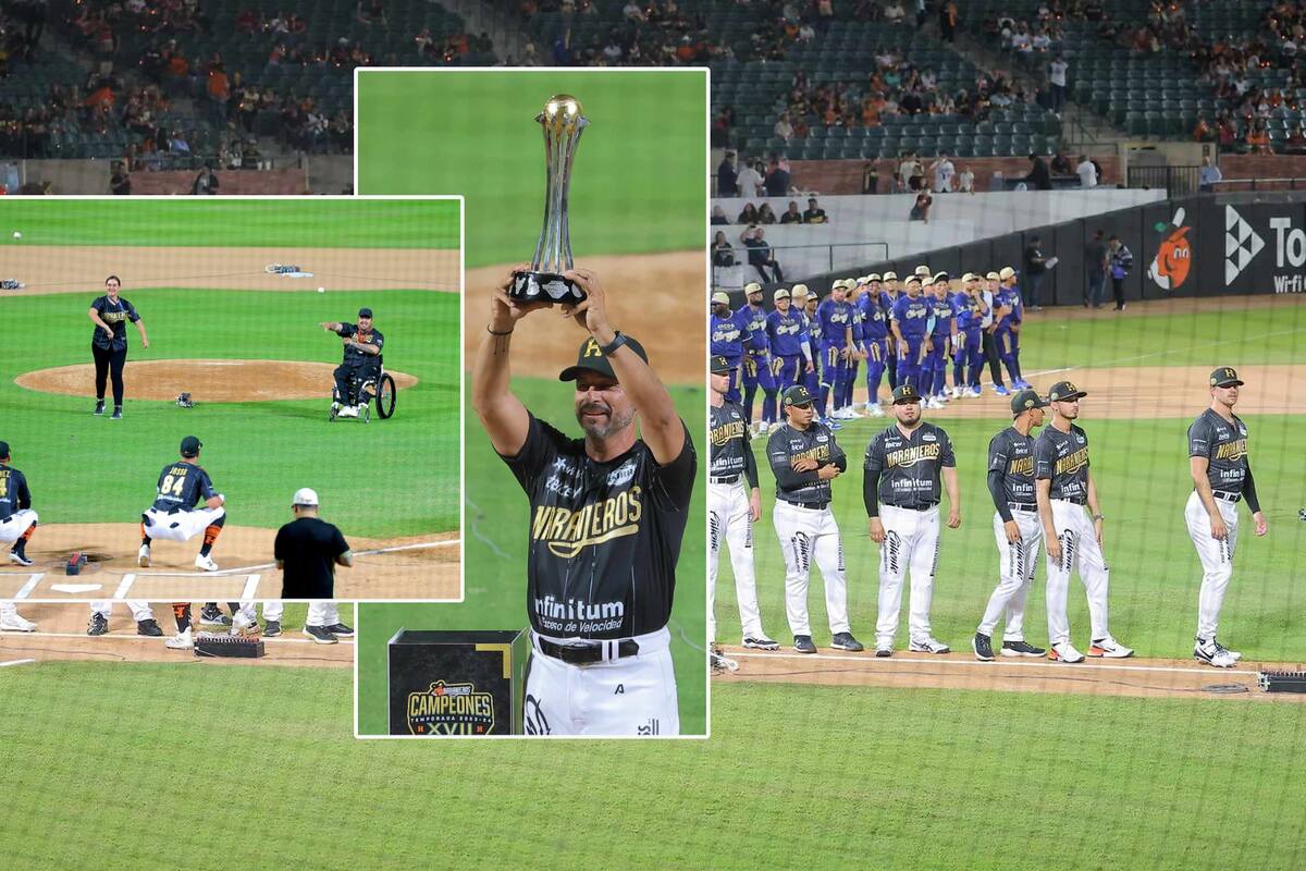 Arranca Naranjeros nueva temporada como campeón; Alejandra Valencia y Édgar Fuentes lanzan primera bola