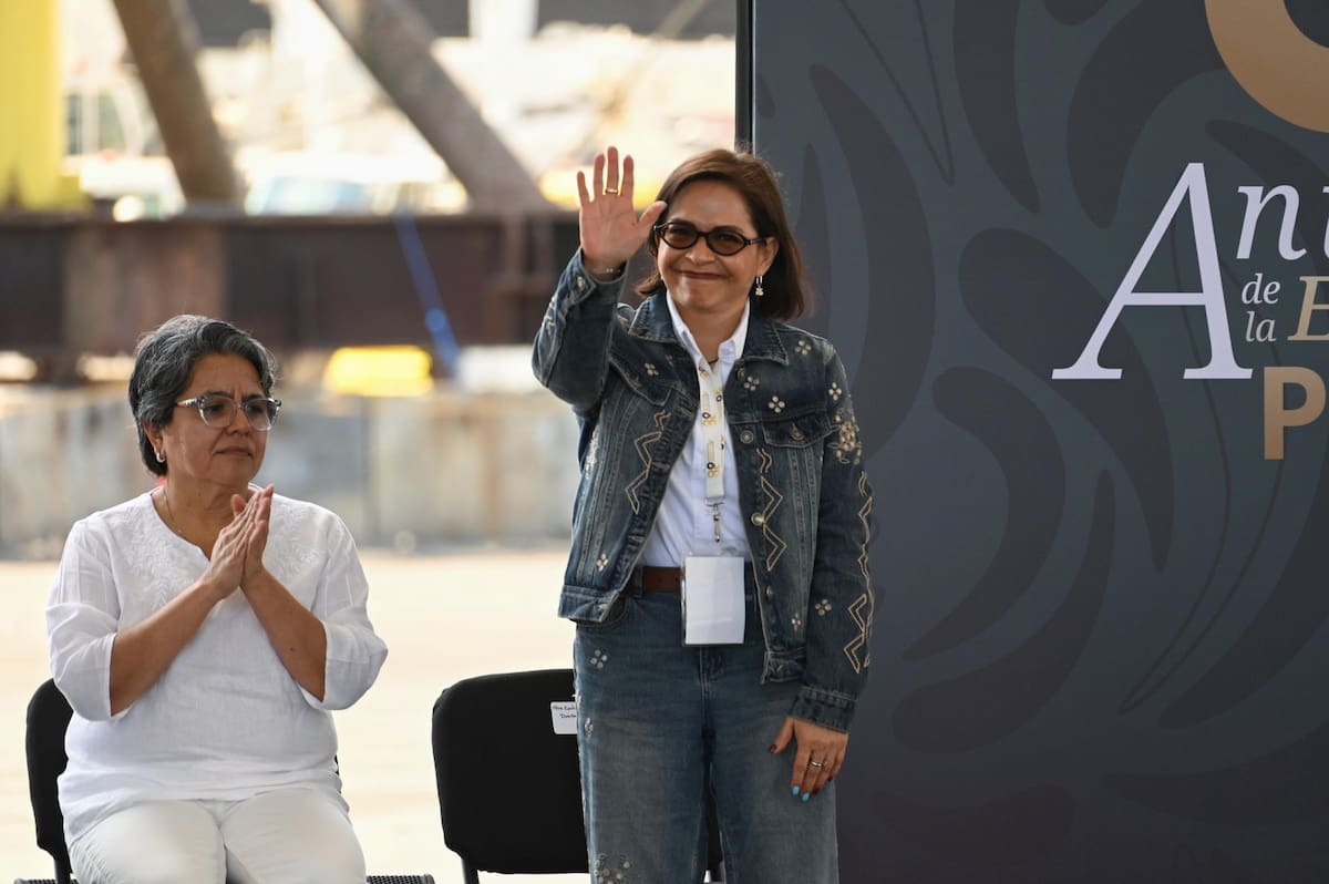 Emilia Calleja en el 88 Aniversario de la Expropiación Petrolera. | X