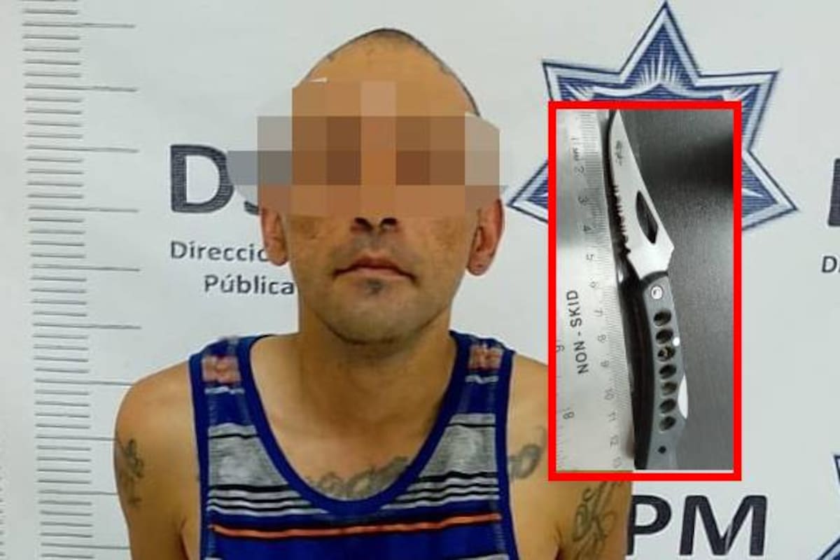 Lo arrestan con una navaja y descubren que era buscado por narcomenudeo
