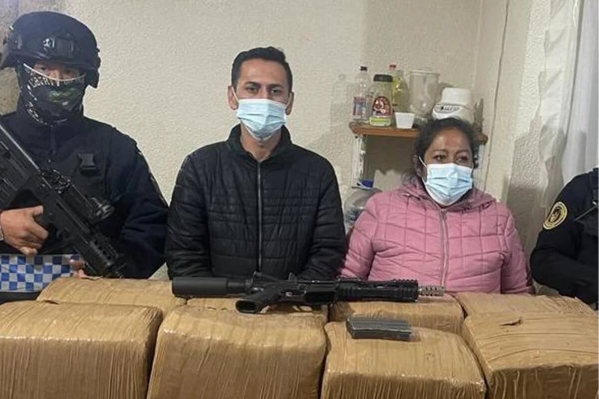 CDMX: Decomisan 80 kilos de mariguana y dos personas fueron detenidas Tlalpan