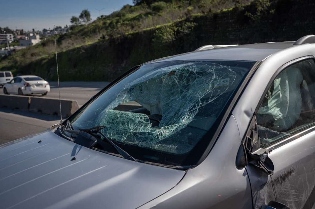 El accidente ocurrió a la altura de Colinas de California y generó congestión en ambos sentidos de la vialidad. Foto: Border Zoom