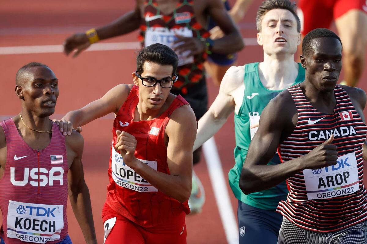 Avanza Tonatiú López a semifinales de 800 metros en Mundial de Atletismo