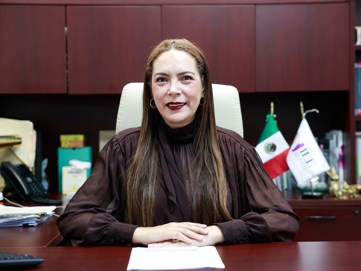Vera Juárez Figueroa, presidenta de la Comisión de Igualdad Sustantiva y No Discriminación del Ieebc, explicó los principales retos que enfrentan las personas con discapacidad durante las jornadas electorales. Foto: Juan J Morales