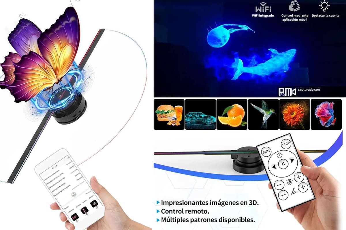 El proyector holográfico ventilador 3D Fnbrli baja a $675 MXN en Mercado Libre, ofreciendo a los pequeños negocios una alternativa de publicidad con 46% de descuento que promete elevar las ventas