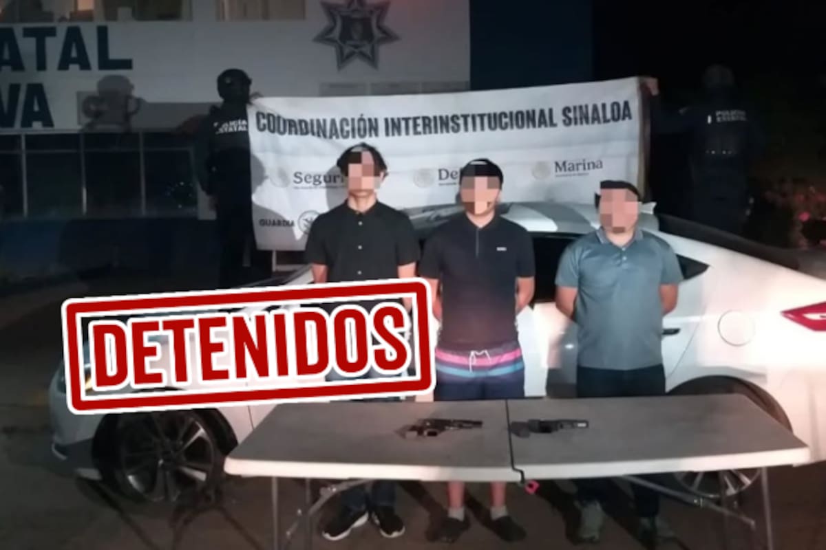 Aseguran armamento militar mientras que detienen a 3 civiles en Sinaloa