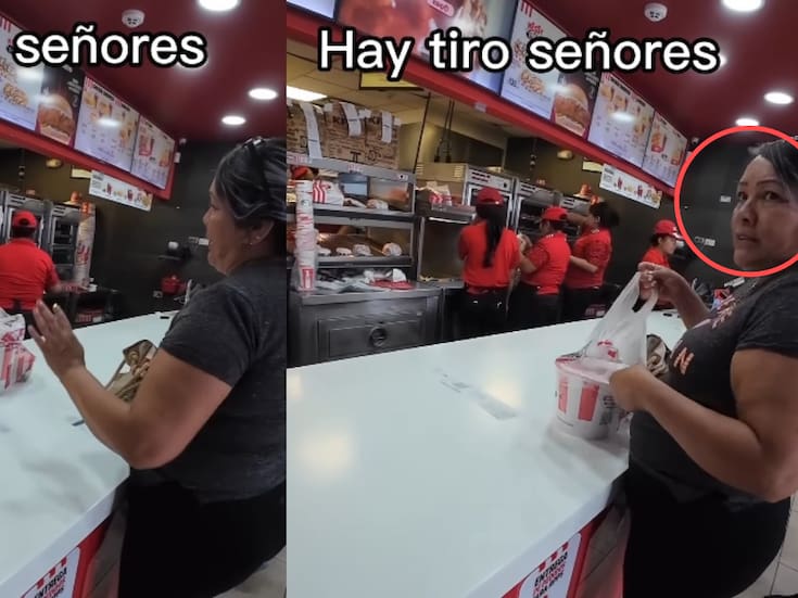 “Esta señora cree que está discutiendo con su marido.”: mujer va a KFC y se pelea porque no hay de las salsas que quiere